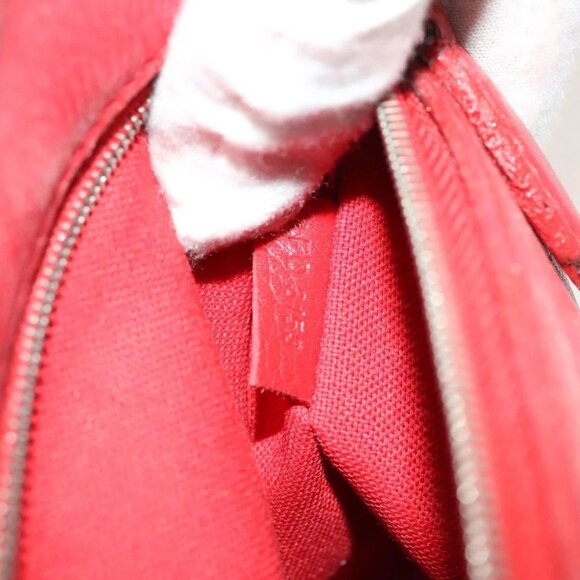 LOUIS VUITTON Hand Bag 2way 2014Stainless Steel Red LV Auth 126285 - Picture 12 of 16